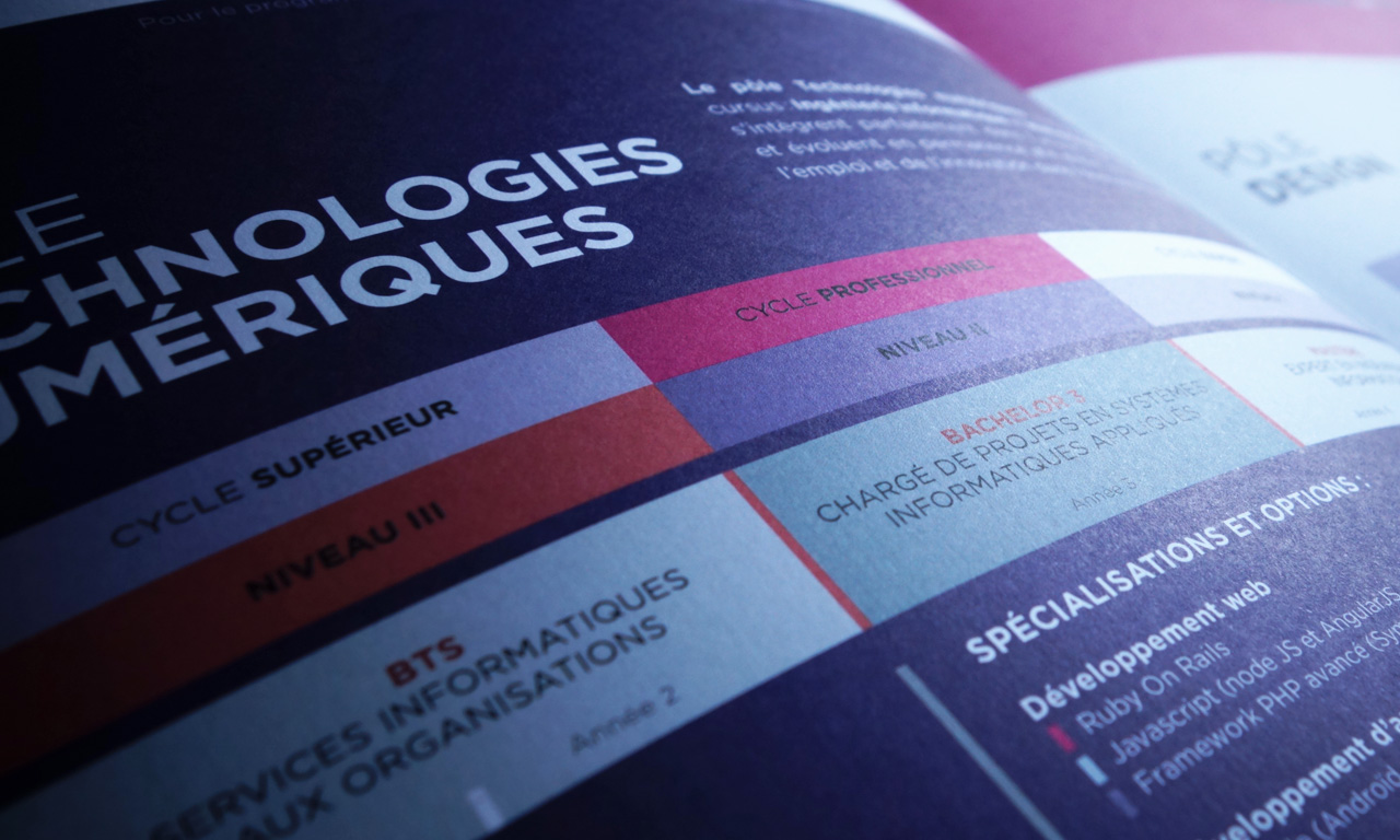 Direction artistique et conception des brochures d'EFFICOM Lille