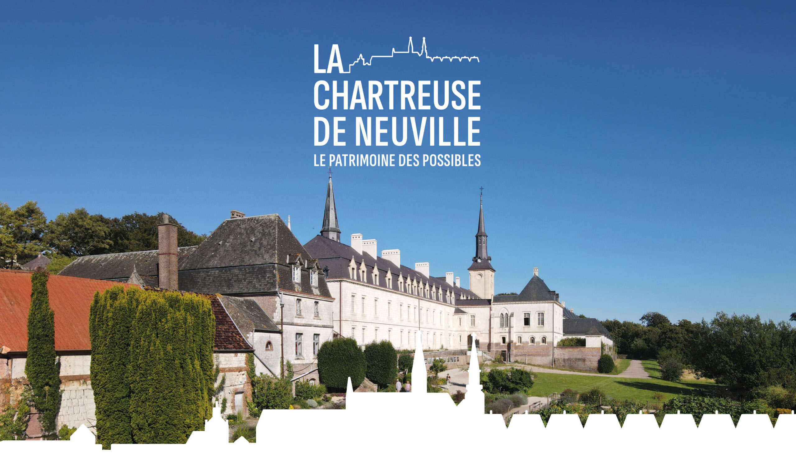 Direction artistique, identité visuelle et édition de brochures, flyers et affiches pour la Chartreuse de Neuville